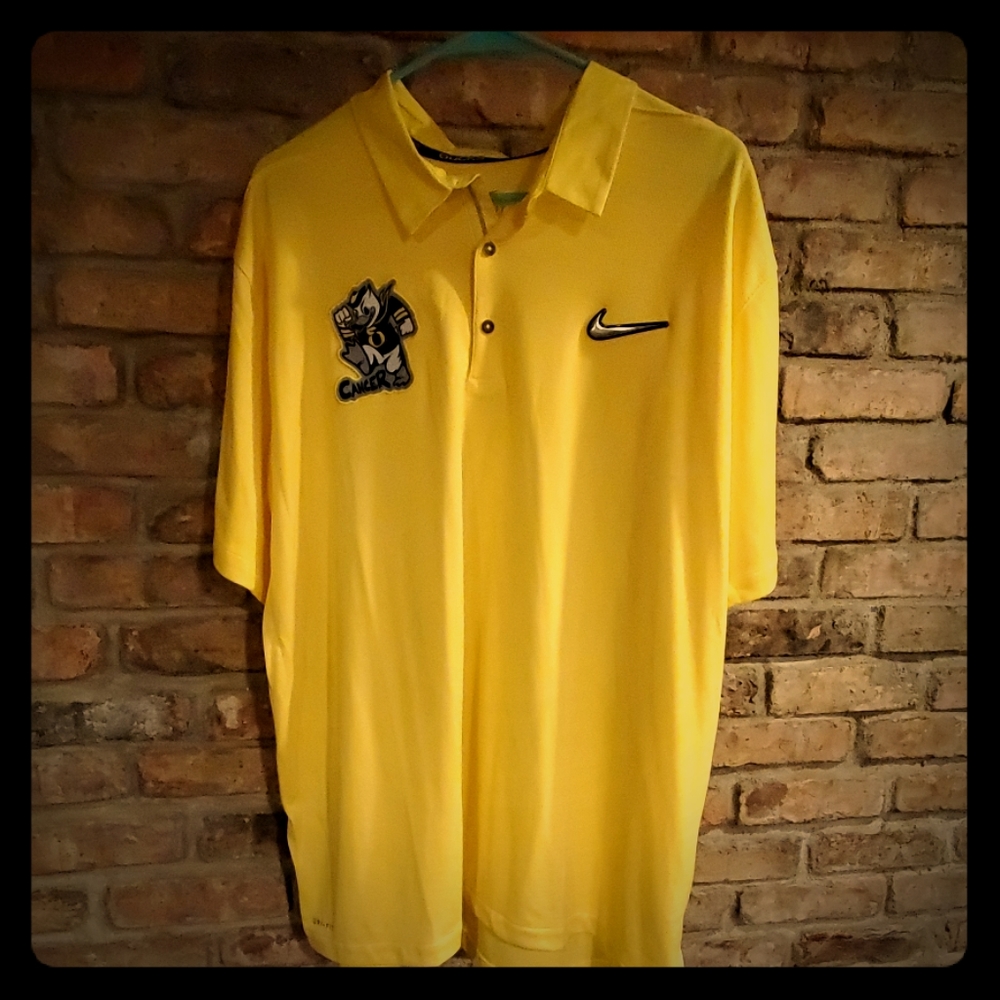 Oregon Ducks Nike Polo "CANCER" EDITION XXL